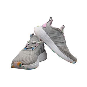 Adidas Cloudfoam Gray Rainbow Sole Sneakers Big Kid 2